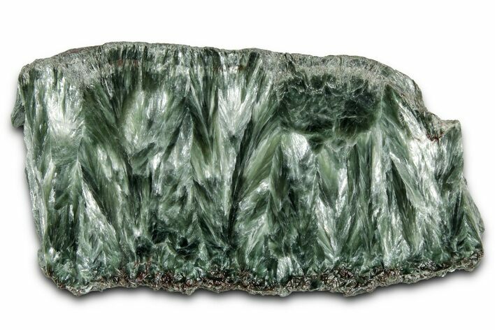 Polished Seraphinite Slab - Korshunovkiy Mine, Siberia #354279